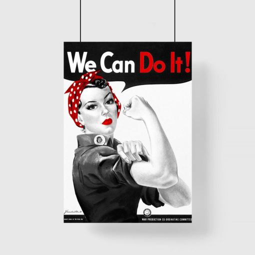 Plakat z kobietą - We can do it
