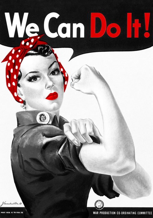 Plakat z napisem - We can do it